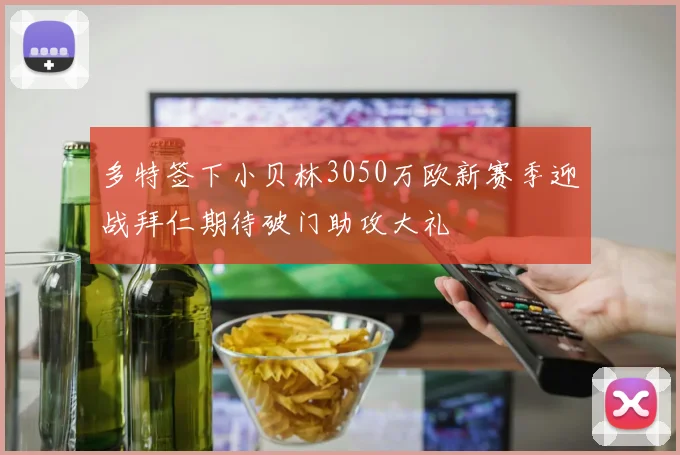 多特签下小贝林3050万欧新赛季迎战拜仁期待破门助攻大礼